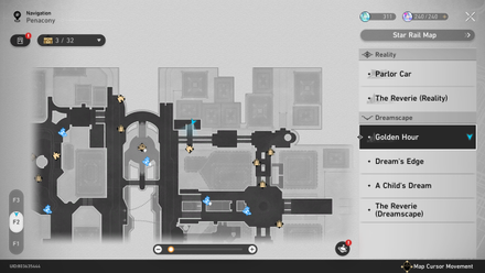 Honkai Star Rail -newscaster map