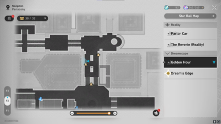 Honkai Star Rail -floatdisc map