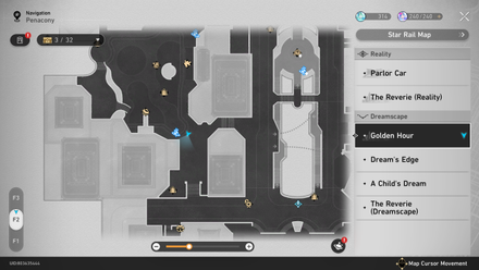 Honkai Star Rail - Aideen Park Map