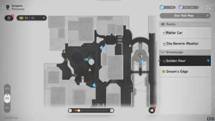 Honkai Star Rail -aideen token map