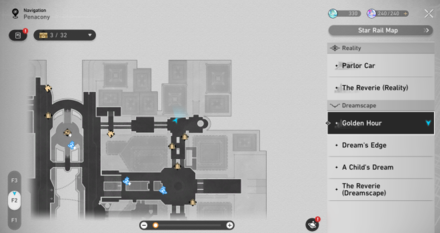 Honkai Star Rail -about money map