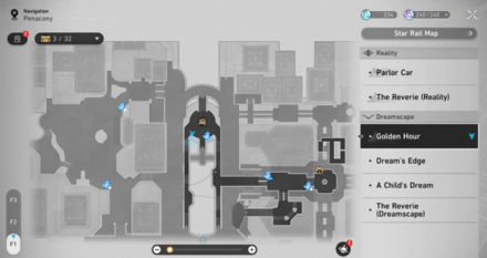 Honkai Star Rail -watchmaker map