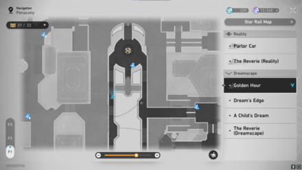 Honkai Star Rail -affection map