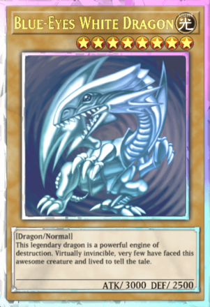 Master Duel - Blue-Eyes White Dragon 2nd Anniversary UR Alternate Card Art Royal Finish