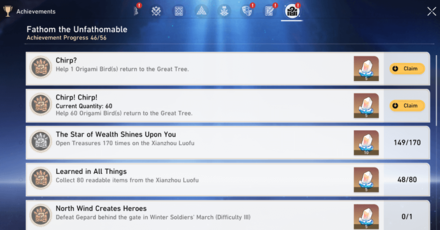 Honkai Star Rail - All Origami Bird Achievements