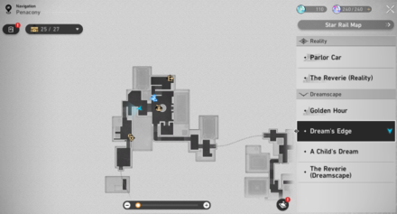 Honkai Star Rail -pirate map