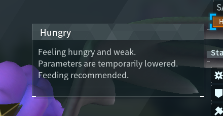 Palworld - Hungry Status