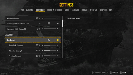 Skull and Bones - Enable Aim Assist