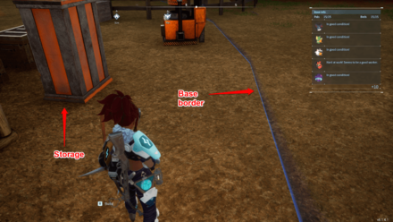 Palworld - Base Border and Storage