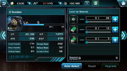 Sentinel Gundam Stats - Mobile Suit Gundam UC Engage