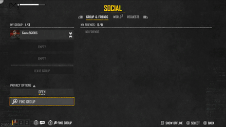 Skull and Bones - Social Menu Friends