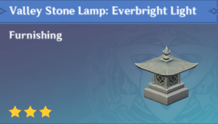 Genshin Impact - How to Get Valley Stone Lamp: Everbright Light Furnishing