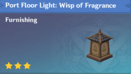 Genshin Impact - How to Get Port Floor Light: Wisp of Fragrance Furnishing