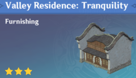 Genshin Impact - How to Get Valley Residence: Tranquility Furnishing