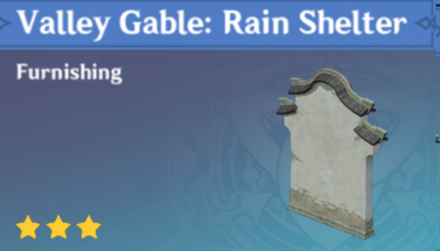 Genshin Impact - How to Get Valley Gable: Rain Shelter Furnishing