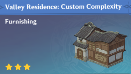 Genshin Impact - How to Get Valley Residence: Custom Complexity Furnishing