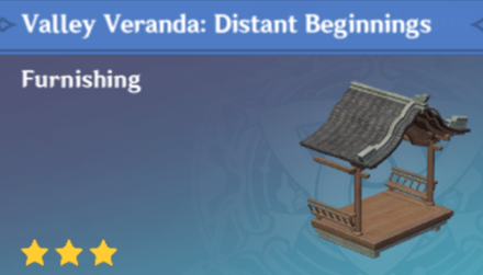 Genshin Impact - How to Get Valley Veranda: Distant Beginnings Furnishing