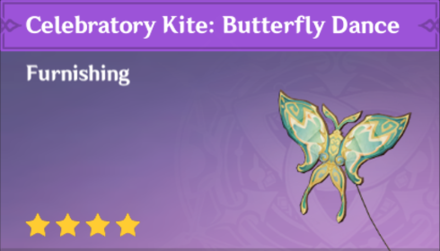 Genshin Impact - How to Get Celebratory Kite - Butterfly Dance Furnishing