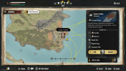 Skull and Bones - Sainte-Amelie location