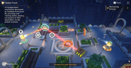 Honkai Star Rail - Shallow Bubble Pinball Difficulty 1 Puzzle Step 1