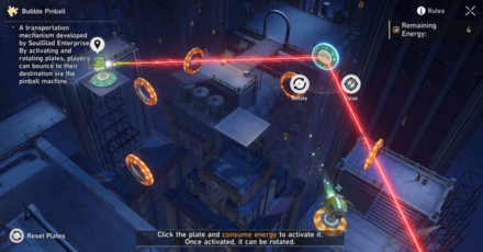 Honkai Star Rail - Shallow Bubble Pinball Difficulty 2 Puzzle Step 1