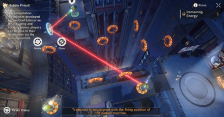 Honkai Star Rail - Deep Bubble Pinball Difficulty 2 Puzzle 1 Step 1