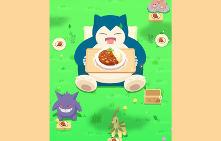Pokemon Sleep - Eating with Snorlax