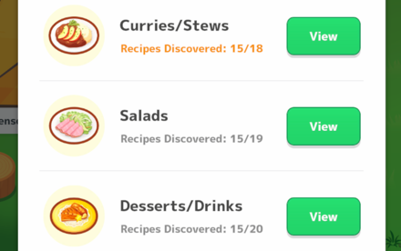 Pokemon Sleep - View Recipes from Cooking Pot