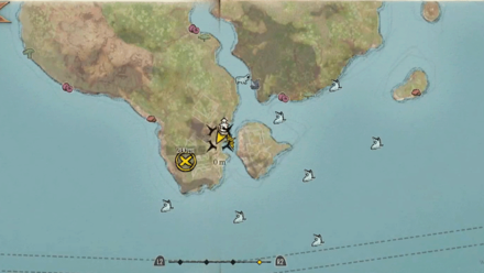 Skull and Bones - Sea People Relic Location Map View