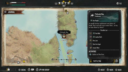 Skull and Bones - Palisade Bay Location