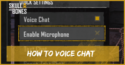 Skull and Bones - How to Voice Chat