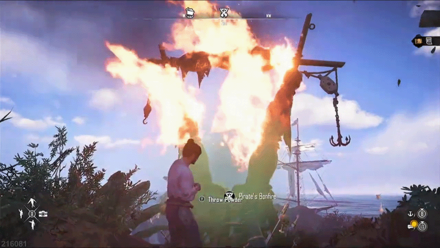 Skull and Bones - Throwing Powder at a Pirate