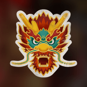 Dragon Fire Sticker
