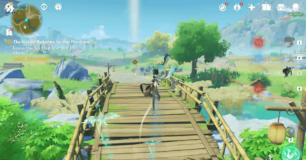 Genshin - The Glede Returns to the Pavilion - Leave the tea stall and talk to Zhongli