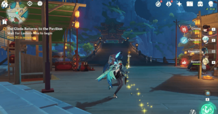 Genshin - The Glede Returns to the Pavilion -Wait for Lantern Rite to Begin