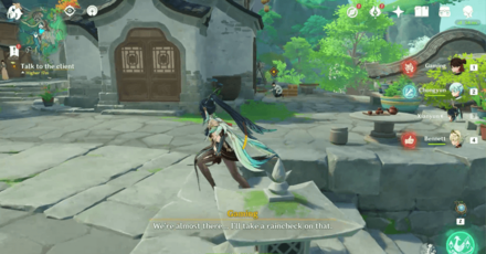 Genshin - The Glede Returns to the Pavilion - Go to the Commission Location