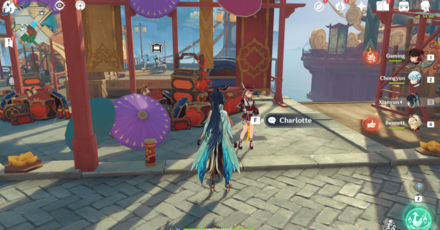 Genshin - 2024 Lantern Rite Character Locations - Act 3 Charlotte World