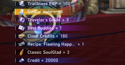 Honkai Star Rail - Clockwork Quest Rewards