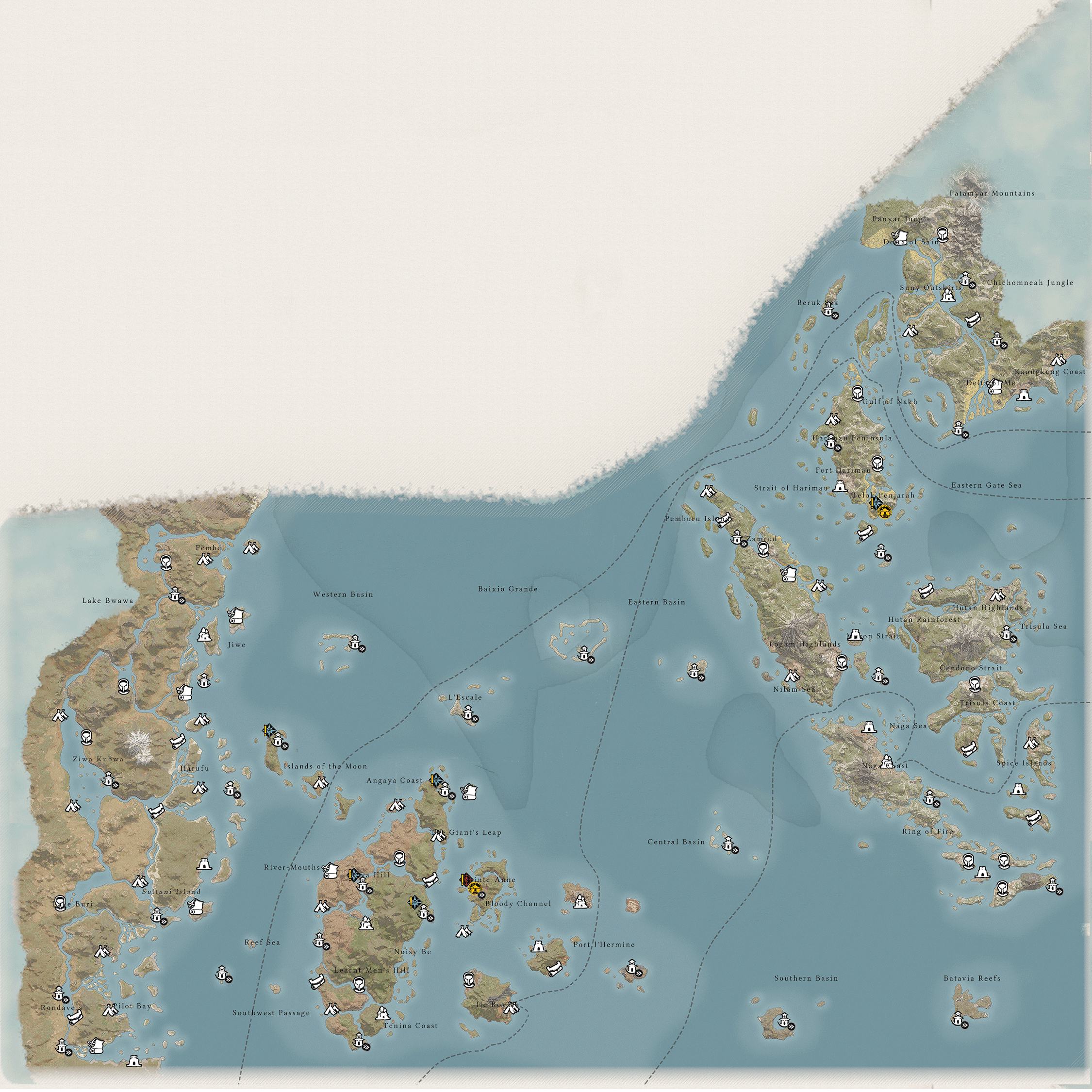 Skull and Bones Resource Map