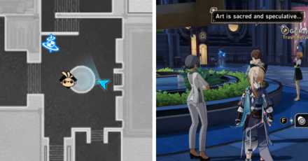 Honkai Star Rail - Calm Gear Location - 2 People Discussing Art in Dream