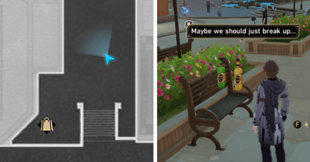 Honkai Star Rail - Calm Gear Location - Floating Bottles on a Bench in Golden Hour