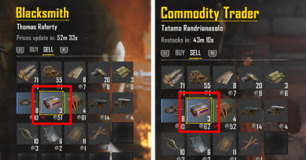 Skull and Bones Commodity Item Sell Price Difference