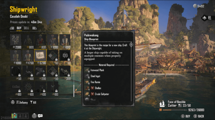 Skull and Bones - Bombardier Blueprint