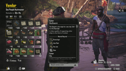 Skull and Bones - Cutter Blueprint