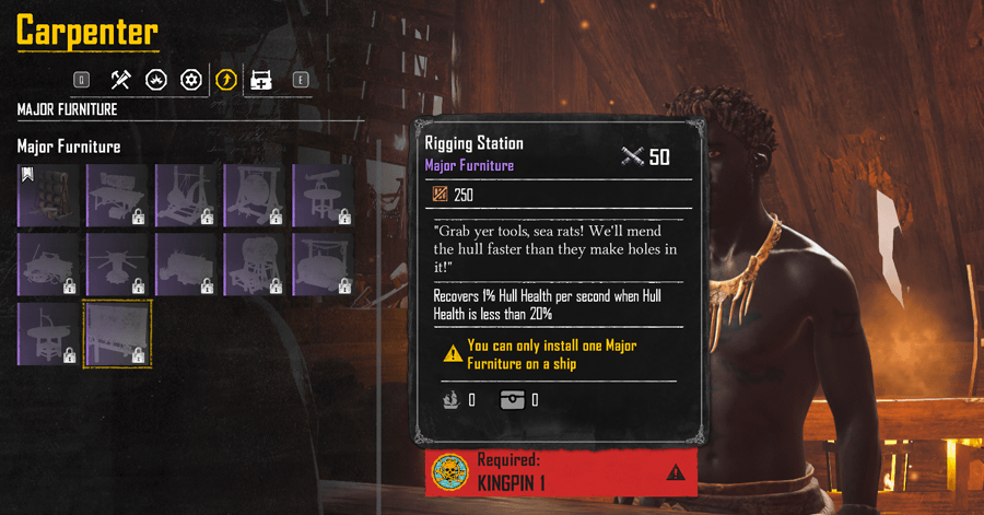 Skull and Bones - Unlock Better Furniture with Higher Infamy