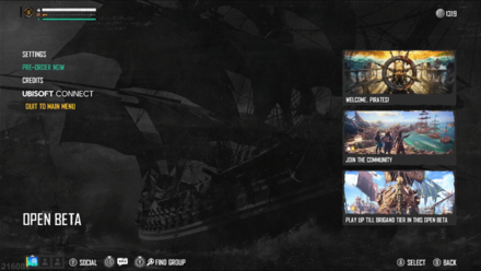 Skull and Bones - Quit to Main Menu