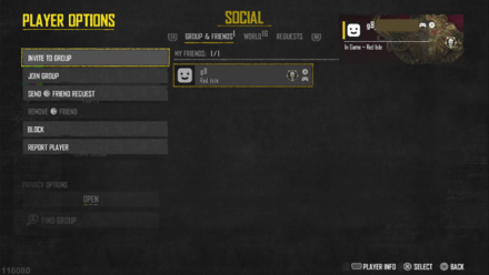 Skull and Bones Join Group or Invite to Group