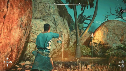 Skull and Bones - Sultanate of Sohar Treasure Underneath Palm Tree