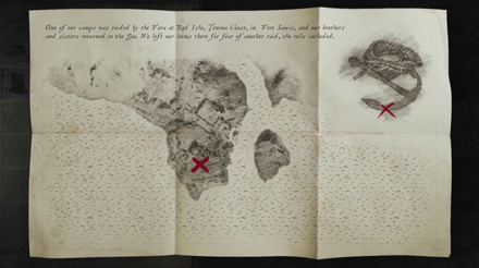 Skull and Bones - Sea People Relic Treasure Map
