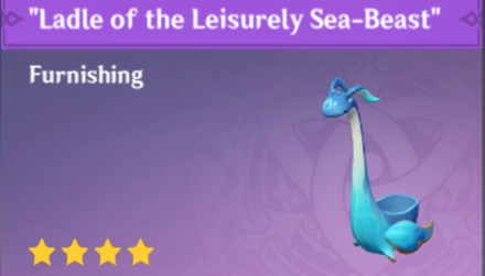 Genshin Impact - How to Get Ladle of the Lesisurely Sea-Beast Furnishing